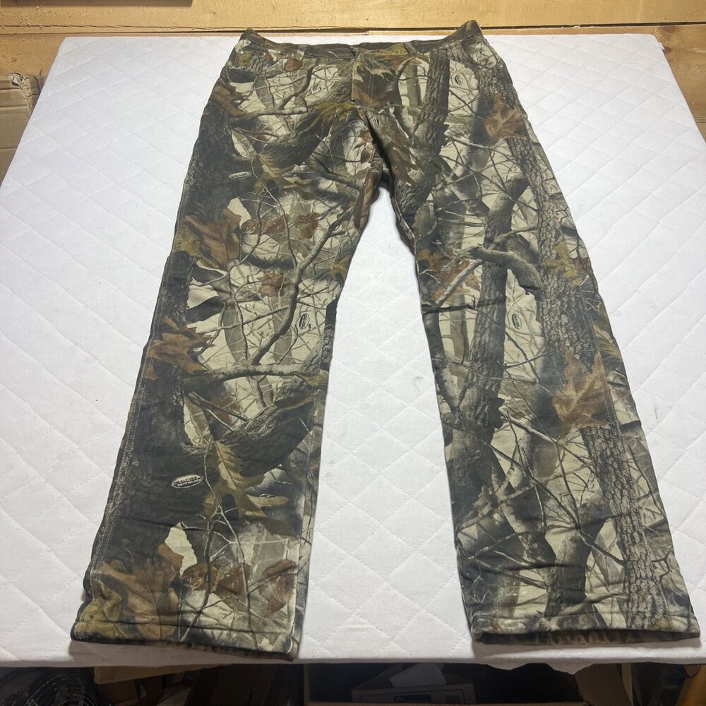 Wrangler ProGear Realtree HardwoodQuilted Lined Hunting Pants 38x34 PG200HW Mens